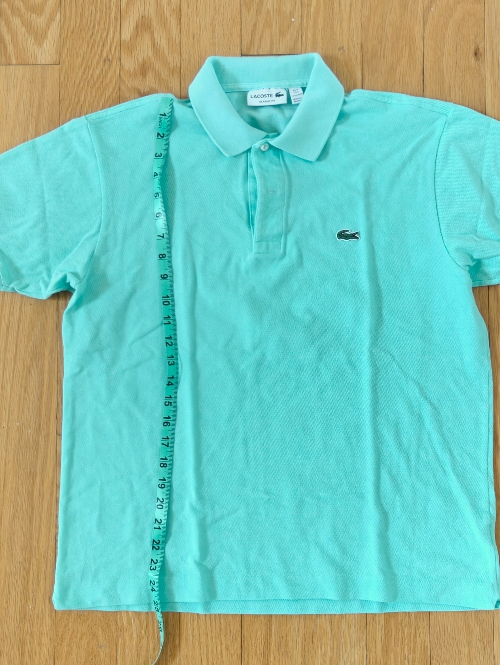 Lacoste Men's Polo Large Aqua Blue